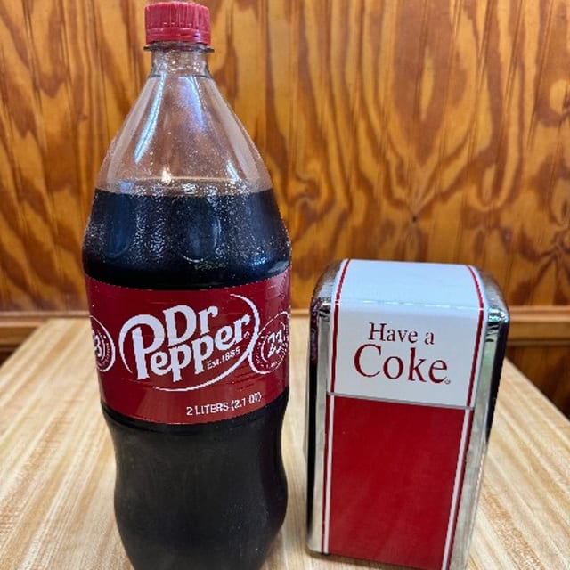 2 Liter Dr Pepper.